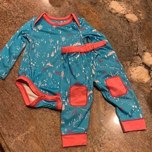 Teal and Pink Patagonia Capilene 6-12 months